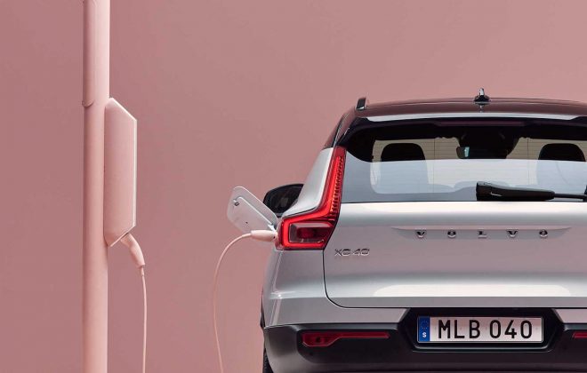 Volvo Xc40 Recharge Charging Back