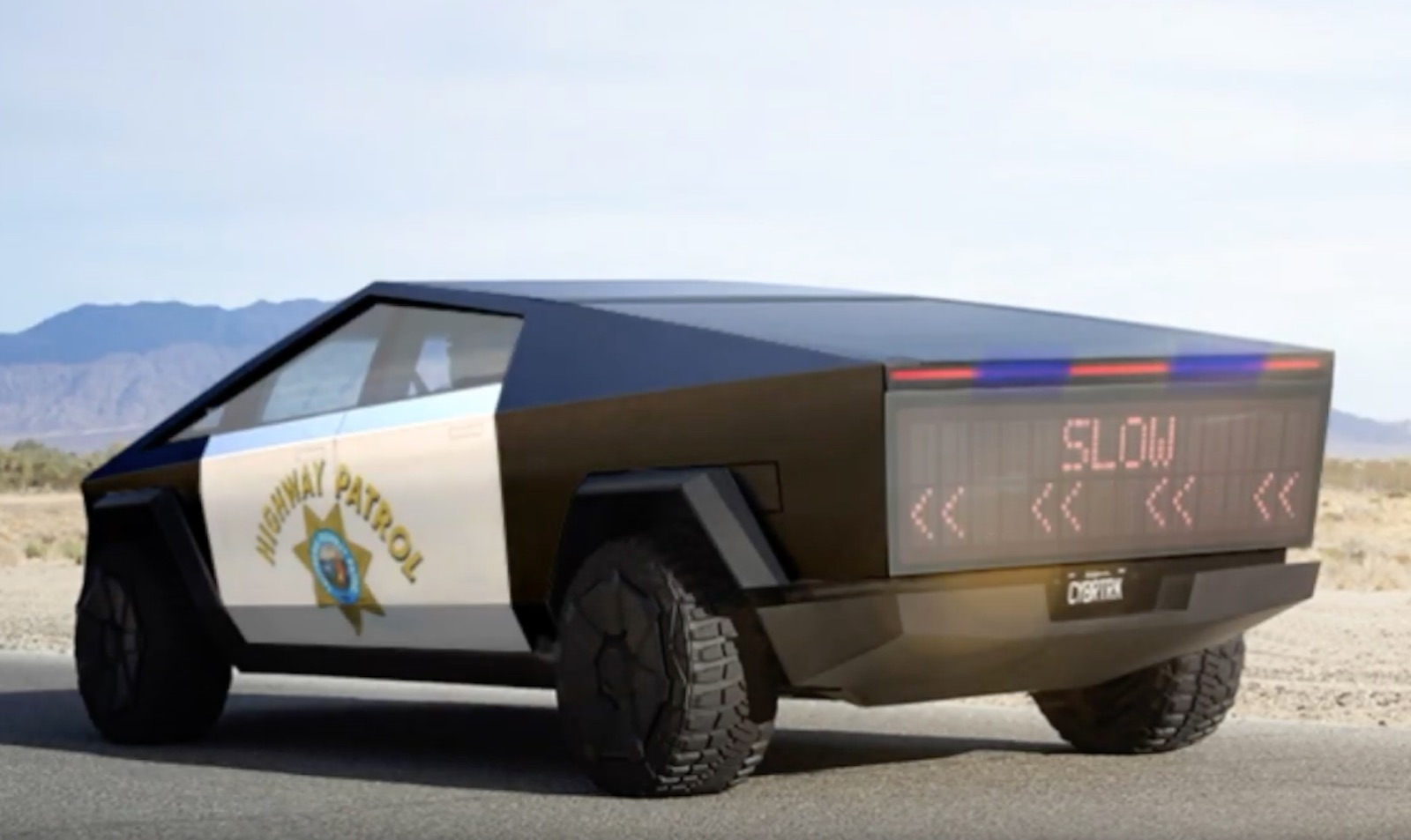 Tesla Cybertruck Highway Patrol