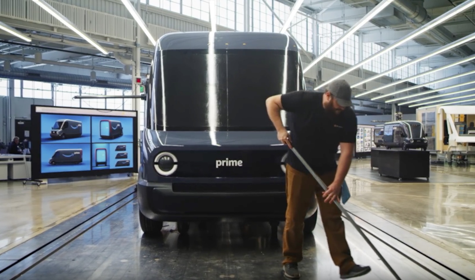 Rivian Amazon Van Front